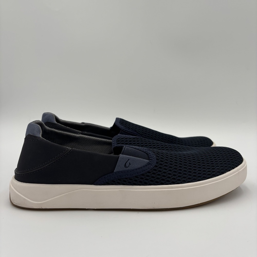 Olukai Lae'ahi Slip-on Shoes Men's Size 9 Blue White Comfort Summer